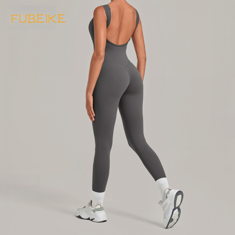 ชุดจั๊มสูทโยคะแบบเว้าหลังลึก ร - Yoga Fitness Jumpsuit บทวิจารณ์และราคา