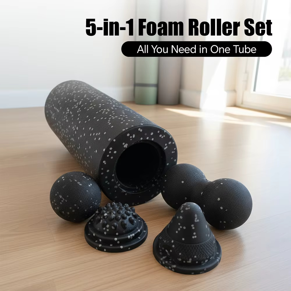 ชุดลูกกลิ้งนวดฟาสเชีย 5-in-1 ช - Foam Roller บทวิจารณ์และราคา