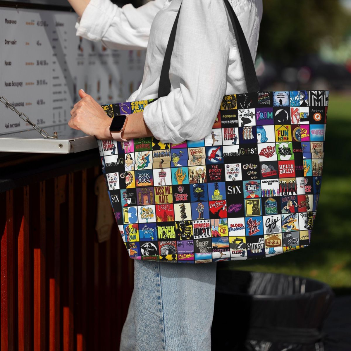 โลโก้โรงละครเพลงบродเวย์ -กระเ - Yoga Fitness Tote บทวิจารณ์และราคา