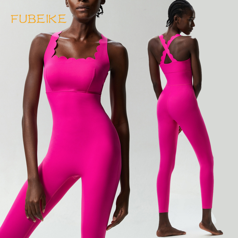 FUBEIKE คลื่นเล็กความงามกลับโย - Yoga Fitness Jumpsuit บทวิจารณ์และราคา