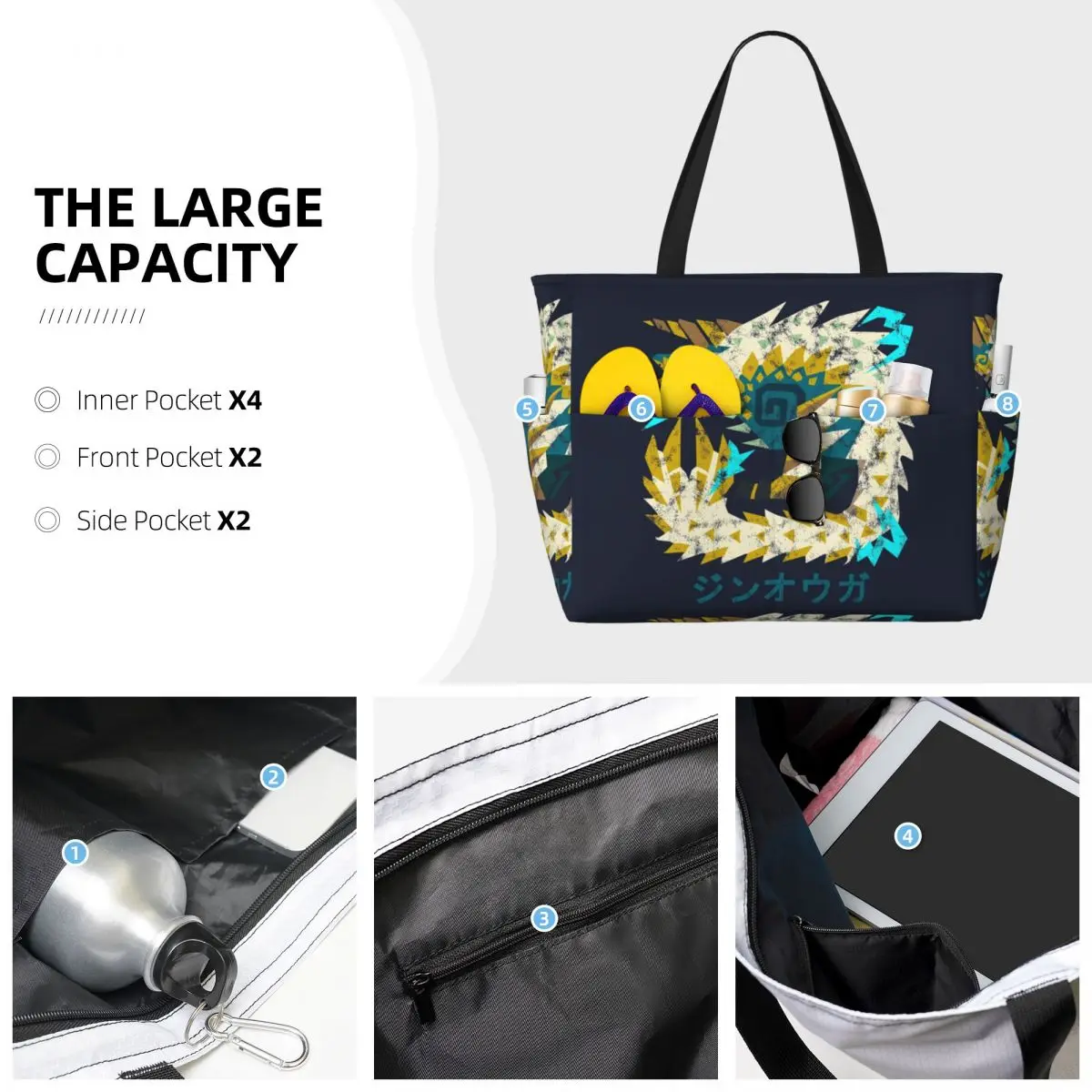 กระเป๋าโท้ท Monster Hunter Wor - Yoga Fitness Tote บทวิจารณ์และราคา