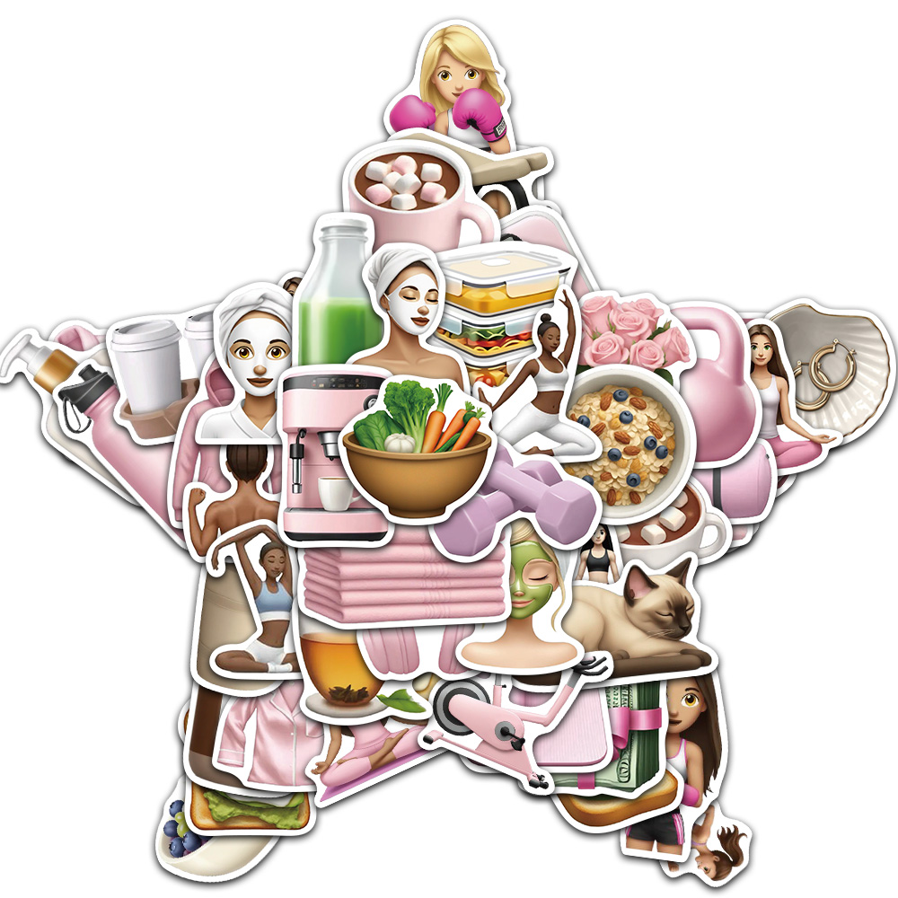 50/100PCS ฟิตเนส GYM สาวสร้างส - Yoga Fitness Girl บทวิจารณ์และราคา