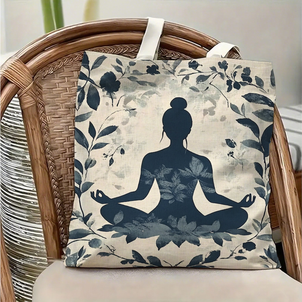 กระเป๋าสะพายผ้าแคนวาสลายโยคะแล - Yoga Fitness Tote บทวิจารณ์และราคา