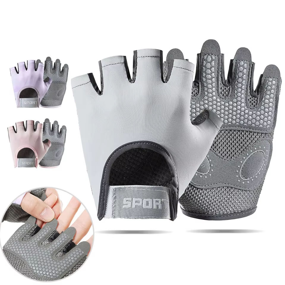 ถุงมือยกน้ำหนัก อุปกรณ์ออกกำลั - Yoga Fitness Spinning บทวิจารณ์และราคา